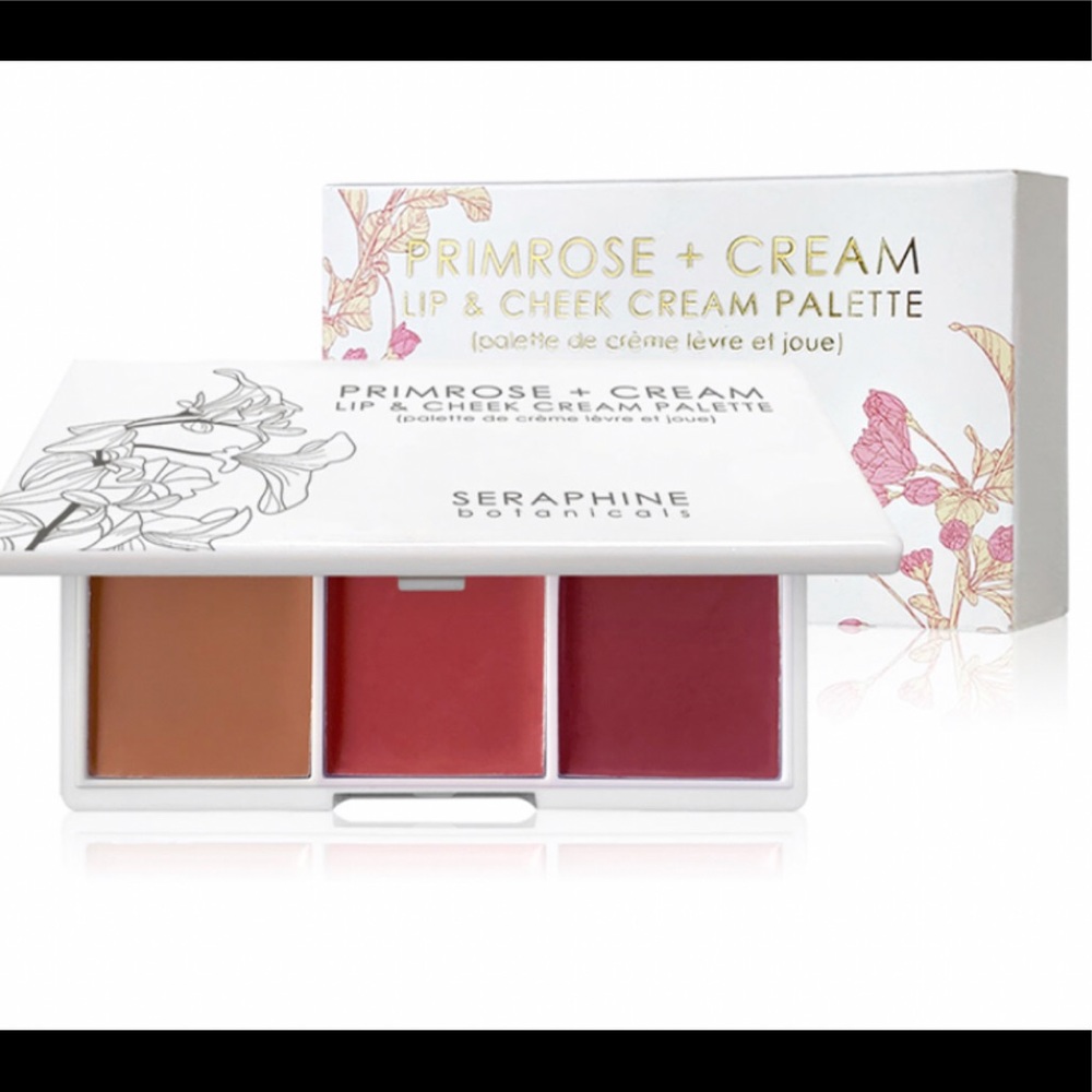 Lip & Cheek Cream Palette “Primrose & Cream” (Seraphine Botanicals)